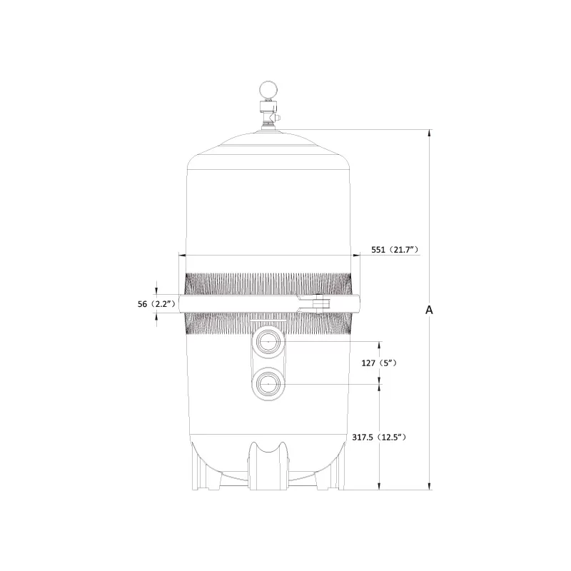 Reliant SC Cartridge Filter - Dimensions
